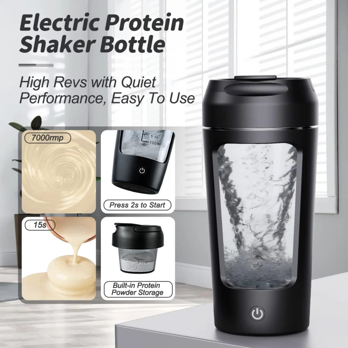 PortaMix™ Electric Shaker Bottle