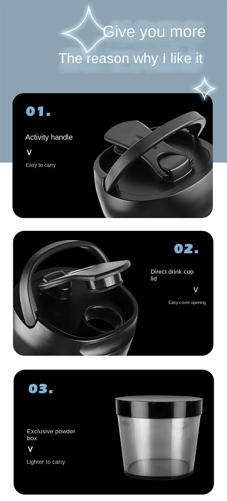 PortaMix™ Electric Shaker Bottle